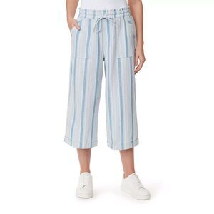 🌿 Gloria Vanderbilt Rainey Linen Capri Pants L